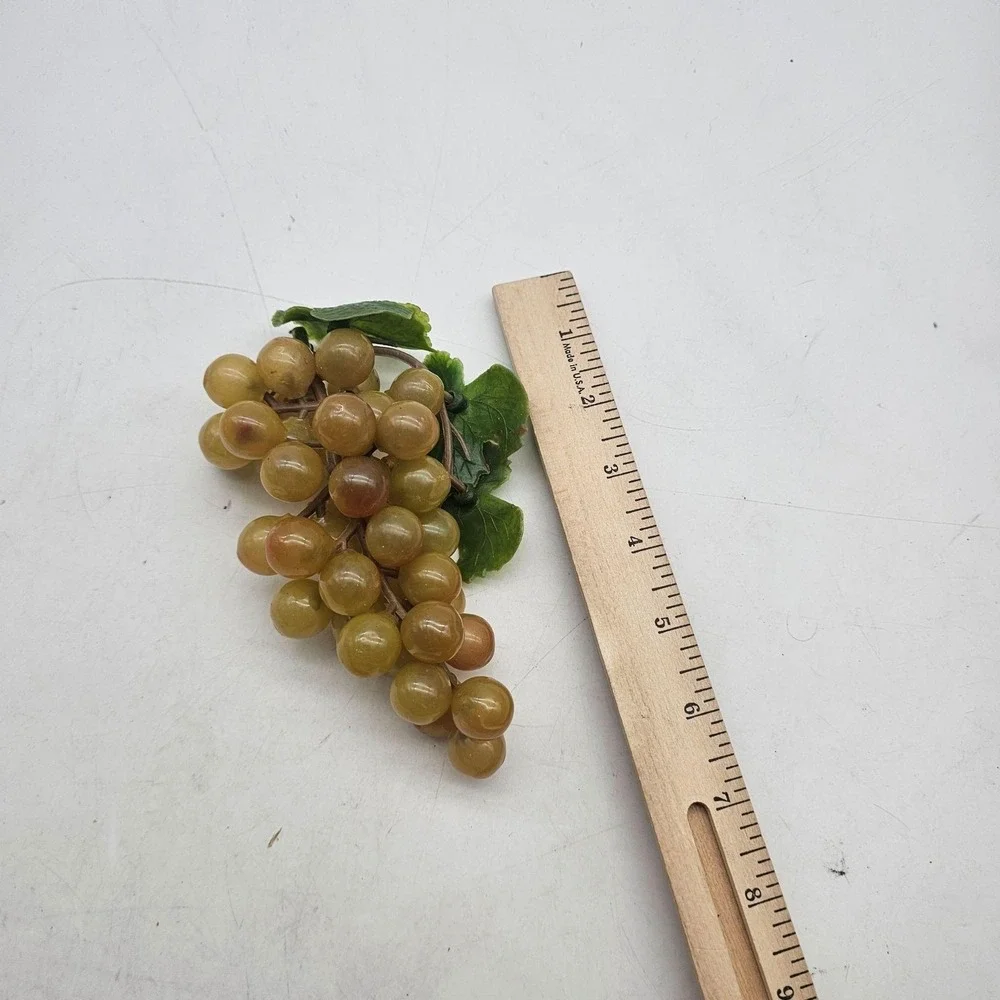 Plastic Grapes Set Of 4 Faux Grape Bunches Red Purple Green Kitchen Decor